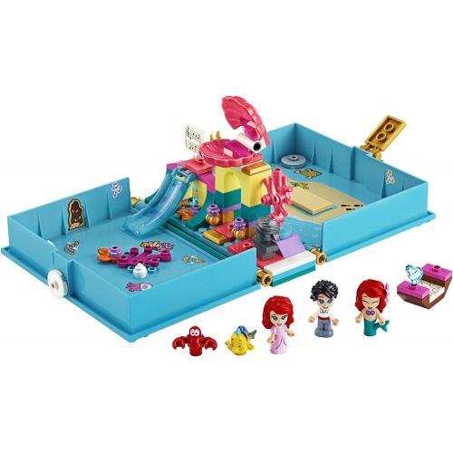  LEGO Disney Ariel’s Storybook Adventures 43176 Creative Little Mermaid Building Kit, New 2020 (105 Pieces)