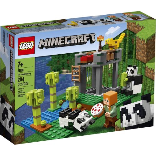  LEGO Minecraft The Panda Nursery 21158 Construction Toy for Kids, Great Gift for Fans of Minecraft and Pandas, New 2020 (204 Pieces)