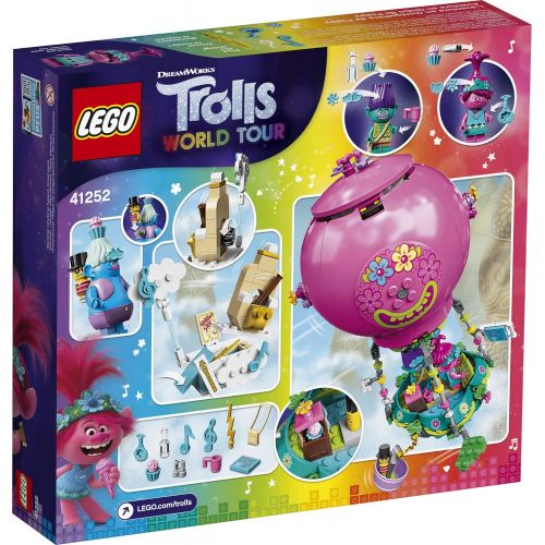  LEGO Trolls World Tour Poppy’s Hot Air Balloon Adventure 41252 Building Kit, An Ideal Holiday Gift for Creative Play, New 2020 (250 Pieces)