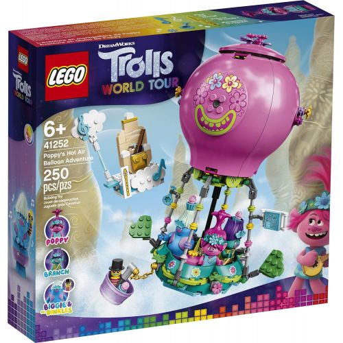  LEGO Trolls World Tour Poppy’s Hot Air Balloon Adventure 41252 Building Kit, An Ideal Holiday Gift for Creative Play, New 2020 (250 Pieces)