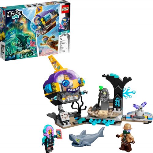  LEGO Hidden Side J.B.’s Submarine 70433, Augmented Reality (AR) Ghost Toy, Featuring a Submarine, App-Driven Ghost-Hunting Kit, Includes 3 Minifigures and a Shark Figure, New 2020