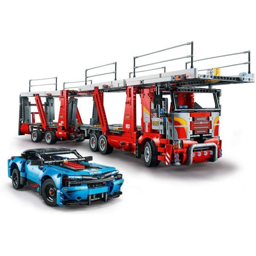  LEGO Technic Car Transporter 42098 Toy Truck and Trailer Building Set with Blue Car, Best Engineering and STEM Toy for Boys and Girls (2493 Pieces)