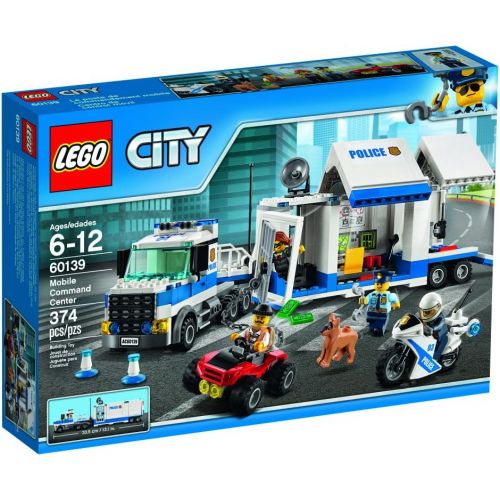  LEGO City Police Mobile Command Center Truck 60139 Building Toy, Action Cop Motorbike and ATV Play Set for Boys and Girls aged 6 to 12 (374 Pieces)