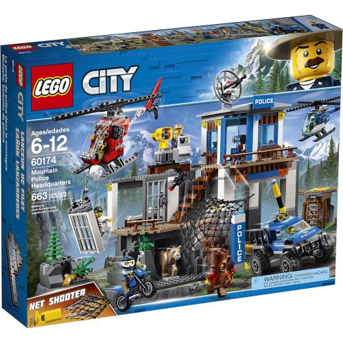  LEGO City Mountain Police Headquarters 60174 Building Kit (663 Pieces) (Discontinued by Manufacturer)
