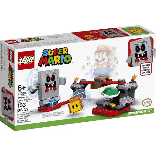  LEGO Super Mario Whomp’s Lava Trouble Expansion Set 71364 Building Kit; Toy for Kids to Enhance Their Super Mario Adventures with Mario Starter Course (71360), New 2020 (133 Pieces