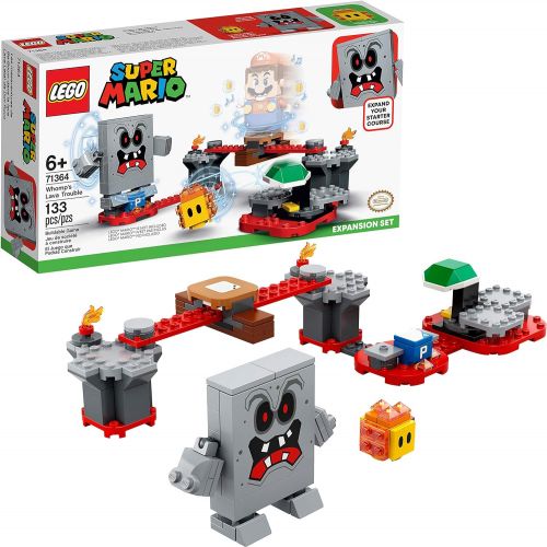  LEGO Super Mario Whomp’s Lava Trouble Expansion Set 71364 Building Kit; Toy for Kids to Enhance Their Super Mario Adventures with Mario Starter Course (71360), New 2020 (133 Pieces