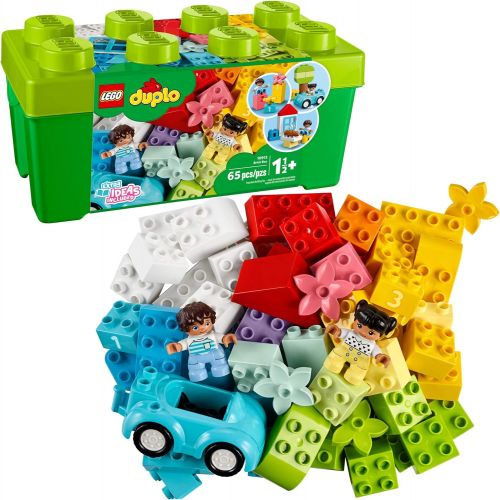  LEGO DUPLO Classic Brick Box 10913 First LEGO Set with Storage Box, Great Educational Toy for Toddlers 18 Months and up, New 2020 (65 Pieces)