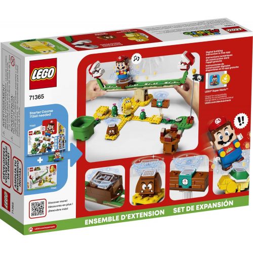  LEGO Super Mario Piranha Plant Power Slide Expansion Set 71365; Building Kit for Kids to Combine with The Super Mario Adventures with Mario Starter Course (71360) Playset, New 2020