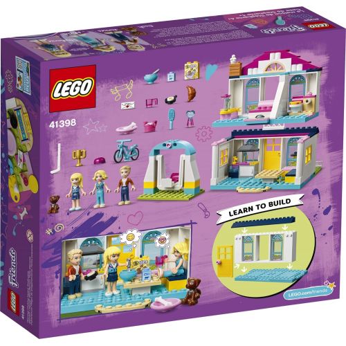  LEGO Friends 4+ Stephanie’s House 41398 Mini-Doll’s House, Lets Kids Role-Play Family Life Friends Stephanie, Alicia and James, New 2020 (170 Pieces)