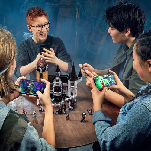  LEGO Hidden Side Mystery Castle 70437 AR Ghost Toy, Castle Model with App-Controlled Ghost Hunting Toy with Jack, Parker, Vaughn, Nehmaar Reem and 2 Shadow-Walker Minifigures, New