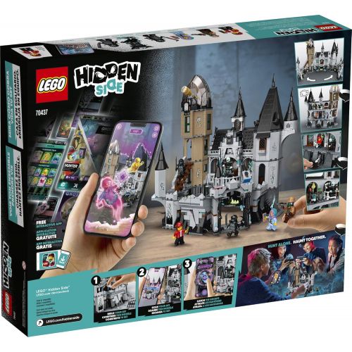  LEGO Hidden Side Mystery Castle 70437 AR Ghost Toy, Castle Model with App-Controlled Ghost Hunting Toy with Jack, Parker, Vaughn, Nehmaar Reem and 2 Shadow-Walker Minifigures, New