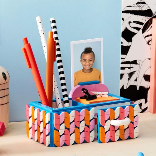  LEGO DOTS Desk Organizer 41907 DIY Craft Decorations Kit for Kids who Like Designing and Redesigning Their Own Room Decor Items to Use, Makes a Fun and Inspirational Gift, New 2020