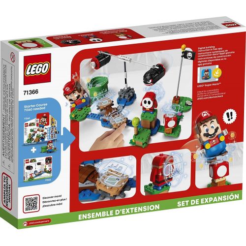  LEGO Super Mario Boomer Bill Barrage Expansion Set 71366 Building Kit; Toy for Kids to Add to Their Super Mario Adventures with Mario Starter Course (71360) Playset, New 2020 (132
