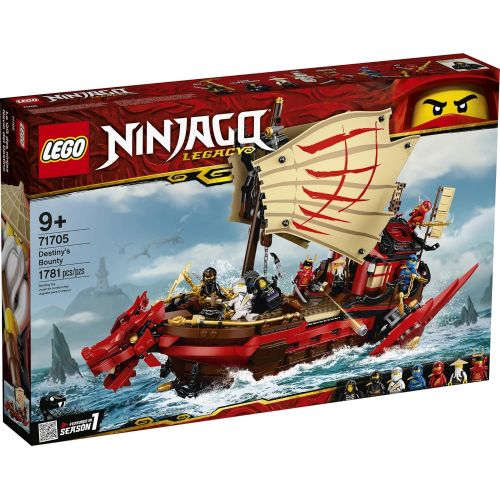  LEGO NINJAGO Legacy Destiny’s Bounty 71705 Ninja Toy Building Kit Featuring Ninja Action Figures, New 2020 (1,781 Pieces)