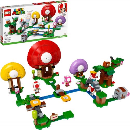  LEGO Super Mario Toad’s Treasure Hunt Expansion Set 71368 Building Kit; Toy for Kids to Boost Their LEGO Super Mario Adventures with Mario Starter Course (71360) Playset, New 2020