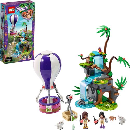  LEGO Friends Tiger Hot Air Balloon Jungle Rescue 41423 Friends Adventure Set Features a Toy Hot Air Balloon Friends Buildable Figures for Hours of Creative Fun, New 2020 (302 Piece