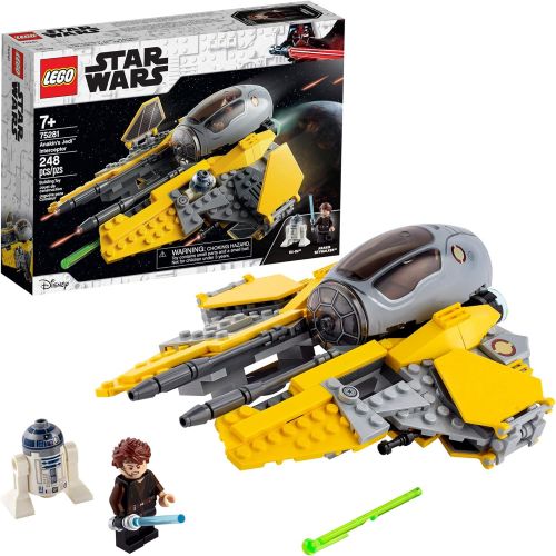  LEGO Star Wars Anakin’s Jedi Interceptor 75281 Building Toy for Kids, Anakin Skywalker Set to Role-Play Star Wars: Revenge of The Sith and Star Wars: The Clone Wars Action, New 202