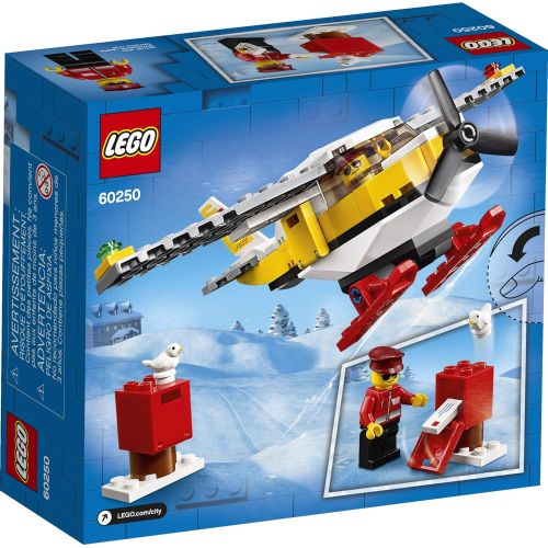  LEGO City Mail Plane 60250 Pretend-Play Toy, Fun Building Set for Kids, New 2020 (74 Pieces)