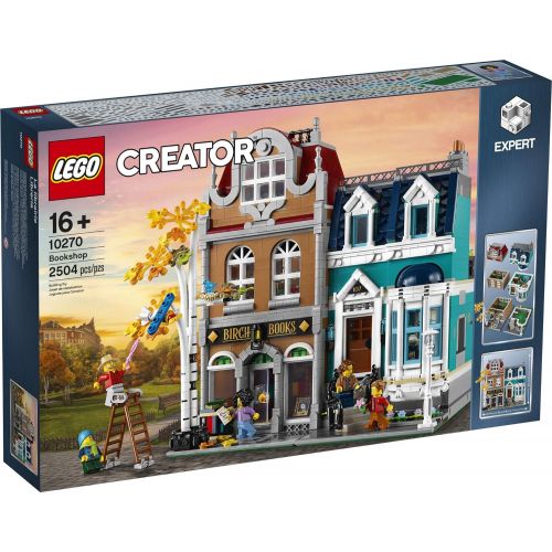  LEGO Creator Expert Bookshop 10270 Modular Building Kit, Big LEGO Set and Collectors Toy for Adults, New 2020 (2,504 Pieces)