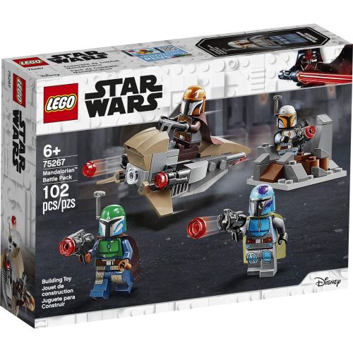  LEGO Star Wars Mandalorian Battle Pack 75267 Mandalorian Shock Troopers and Speeder Bike Building Kit; Great Gift Idea for Any Fan of Star Wars: The Mandalorian TV Series, New 2020