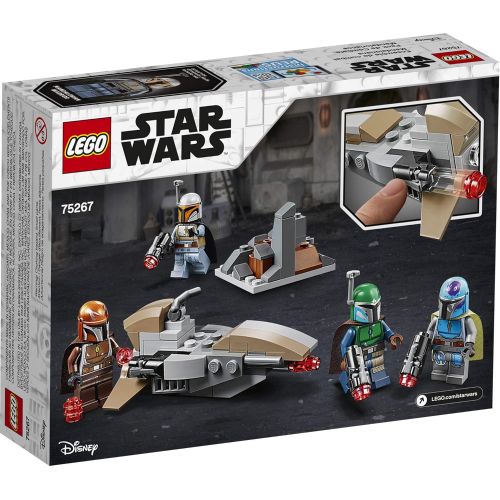  LEGO Star Wars Mandalorian Battle Pack 75267 Mandalorian Shock Troopers and Speeder Bike Building Kit; Great Gift Idea for Any Fan of Star Wars: The Mandalorian TV Series, New 2020