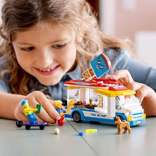  LEGO City Ice-Cream Truck 60253, Cool Building Set for Kids, New 2020 (200 Pieces)