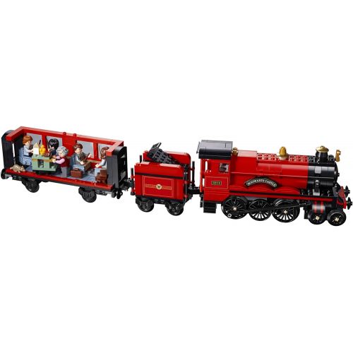  LEGO Harry Potter Hogwarts Express 75955 Toy Train Building Set includes Model Train and Harry Potter Minifigures Hermione Granger and Ron Weasley (801 Pieces)