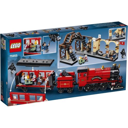  LEGO Harry Potter Hogwarts Express 75955 Toy Train Building Set includes Model Train and Harry Potter Minifigures Hermione Granger and Ron Weasley (801 Pieces)