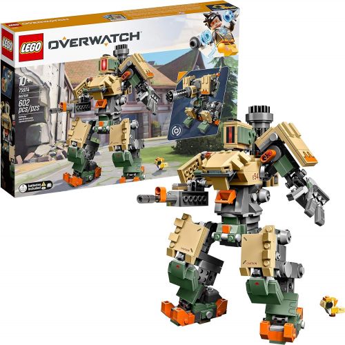  LEGO 6250958 Overwatch 75974 Bastion Building Kit, Overwatch Game Robot Action Figure (602 Pieces)