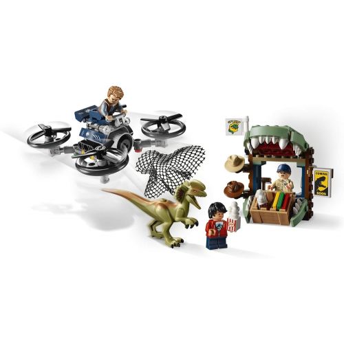  LEGO Jurassic World Dilophosaurus on The Loose 75934 Building Kit (168 Pieces)