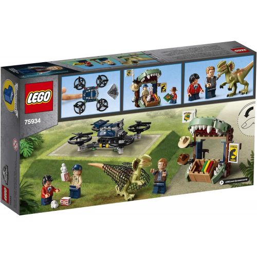  LEGO Jurassic World Dilophosaurus on The Loose 75934 Building Kit (168 Pieces)