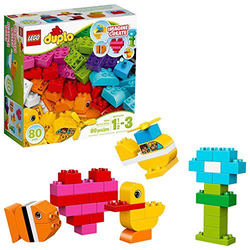  LEGO DUPLO My First Bricks 10848 Colorful Toys Building Kit for Toddler Play and Pretend Play (80 Pieces)