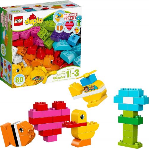  LEGO DUPLO My First Bricks 10848 Colorful Toys Building Kit for Toddler Play and Pretend Play (80 Pieces)