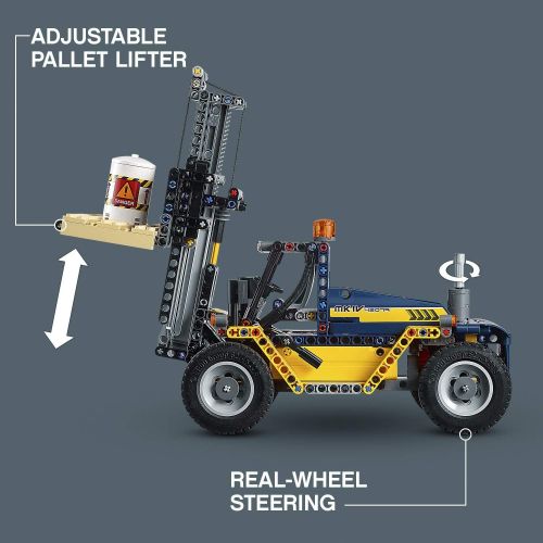  LEGO Technic Heavy Duty Forklift 42079 Building Kit (592 Pieces) (Discontinued by Manufacturer)