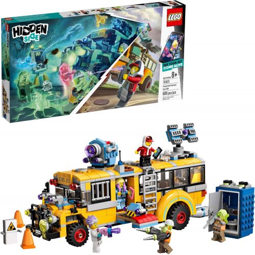  LEGO Hidden Side Paranormal Intercept Bus 3000 70423 Augmented Reality (AR) Building Kit with Toy Bus, Toy App allows for endless Creative Play with Ghost Toys and Vehicle (689 Pie