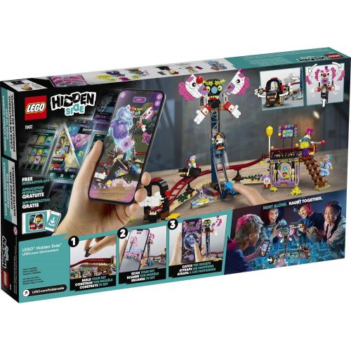  LEGO Hidden Side Haunted Fairground 70432 Popular Ghost-Hunting Toy, Cool Augmented Reality LEGO Set for Kids, New 2020 (466 Pieces)
