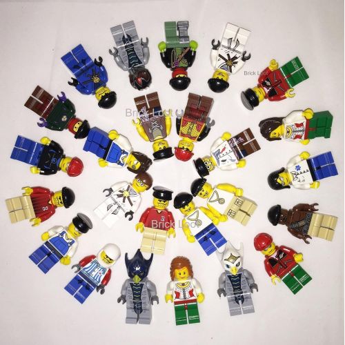  10 NEW LEGO MINIFIG PEOPLE LOT random grab bag of minifigure guys city town set by USA
