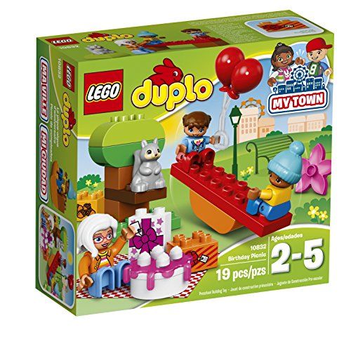  LEGO DUPLO My Town Birthday Party 10832, Preschool, Pre-Kindergarten Large Building Block Toys for Toddlers