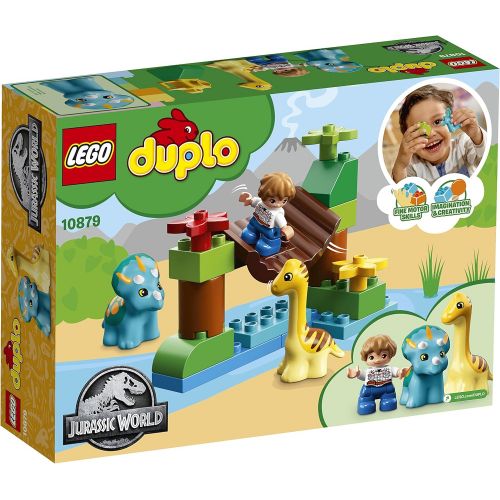  LEGO DUPLO Jurassic World Gentle Giants Petting Zoo 10879 Building Kit (24 Pieces) (Discontinued by Manufacturer)