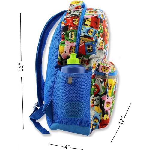  Lego Jurassic World Dinosaurs Boys Adults 16 Inch School Backpack (One Size, Lego Jurassic)