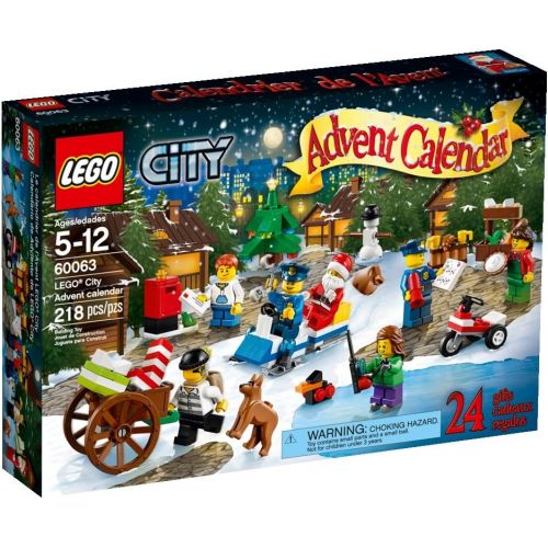  LEGO City Town Advent Calendar Stacking Toy 60063(Discontinued by manufacturer)