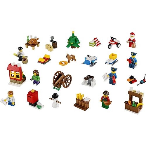  LEGO City Town Advent Calendar Stacking Toy 60063(Discontinued by manufacturer)