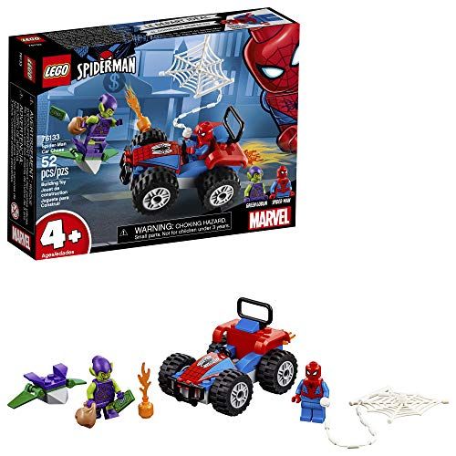  LEGO Marvel Spider-Man Car Chase 76133 Building Kit, Green Goblin and Spider Man Superhero Car Toy Chase (52 Pieces) (Discontinued by Manufacturer)
