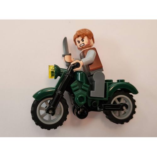  LEGO Jurassic World Owen with Motorcycle