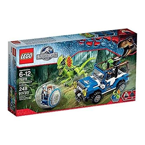  LEGO Jurassic World Dilophosaurus Ambush 75916 Building Kit