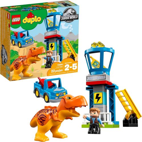  LEGO DUPLO Jurassic World T. rex Tower 10880 Building Blocks (22 Pieces) (Discontinued by Manufacturer)