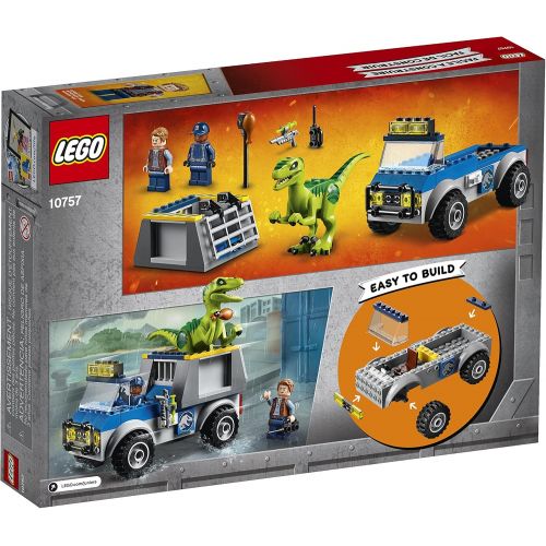  LEGO Juniors/4+ Jurassic World Raptor Rescue Truck 10757 Building Kit (85 Pieces) (Discontinued by Manufacturer)