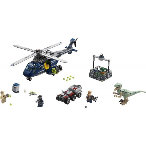  LEGO Jurassic World Blue’s Helicopter Pursuit 75928 Building Kit (397 Pieces)