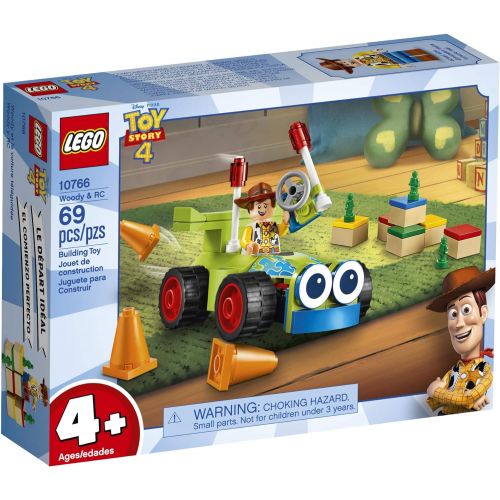  LEGO | Disney Pixar’s Toy Story 4 Woody & RC 10766 Building Kit (69 Pieces)