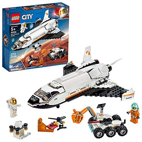  LEGO City Space Mars Research Shuttle 60226 Space Shuttle Toy Building Kit with Mars Rover and Astronaut Minifigures, Top STEM Toy for Boys and Girls (273 Pieces)